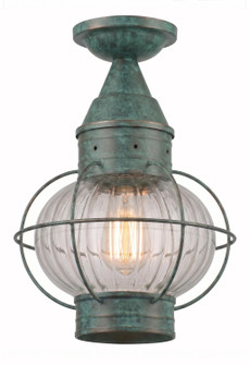 Ellington One Light Semi Flush Mount in Verde Green (405|9623-VG-OPT)