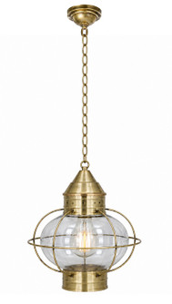 Ellington One Light Pendant in Antique Brass (405|9622-AB-CL)