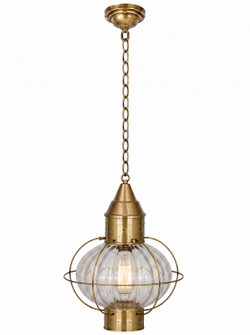 Ellington One Light Pendant in Antique Brass (405|9612-AB-OPT)