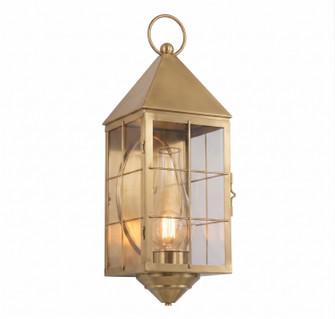 Ashford One Light Wall Sconce in Antique Brass (405|9561-H-AB-CL-C)