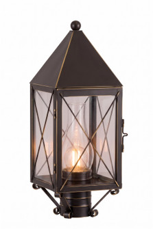 Ashford One Light Post Lantern in Bronze (405|9520-X-BZ-CL-C)