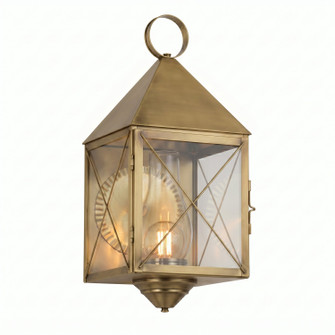 Ashford One Light Wall Sconce in Antique Brass (405|9511-X-AB-CL-C)