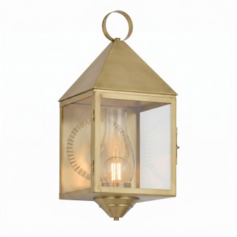 Ashford One Light Wall Sconce in Antique Brass (405|9511-AB-CL-C)