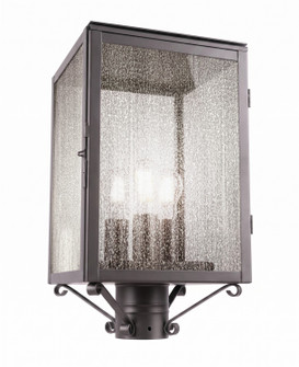 Westbrook Three Light Post Lantern in Gunmetal (405|94510-GM-SDY)