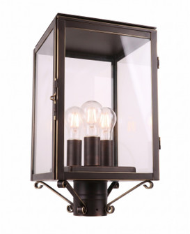 Westbrook Three Light Post Lantern in Bronze (405|94510-BZ-CL)
