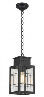 Norfield One Light Pendant in Matte Black (405|9422-H-BK-CL)