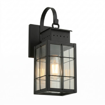 Norfield One Light Wall Sconce in Matte Black (405|9421P-H-BK-CL)