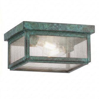 Branford Two Light Semi Flush Mount in Verde Green (405|91122-VG-SDY)