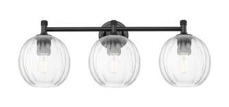 Downtown Urban Three Light Bath Vanity in Matte Black (405|434-3W-BK-G458-7CL)