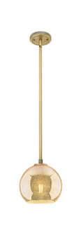 Downtown Urban One Light Pendant in Brushed Brass (405|434-1S-BB-G128-8)