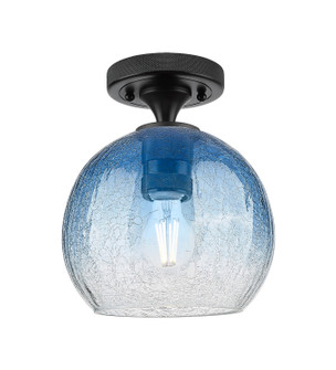 Downtown Urban One Light Semi-Flush Mount in Matte Black (405|434-1F-BK-G483-8SB)