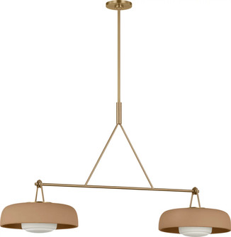Liora Two Light Chandelier in Estate Brass (454|SCRJLS171EBSOEG-LI)