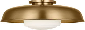 Liora One Light Flush Mount in Estate Brass (454|SCRJFM170EBSOEG-LI)