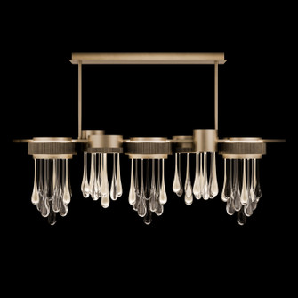 Rain LED Linear Pendant in Ombre Bronze/Gold Glass (48|100139-6)