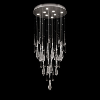 Rain LED Pendant in Ombre Silver/Silver Glass (48|100137-7)