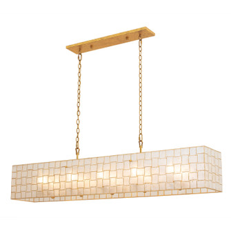 Roxy Ten Light Linear Pendant in Oxidized Gold Leaf (33|505861OL)