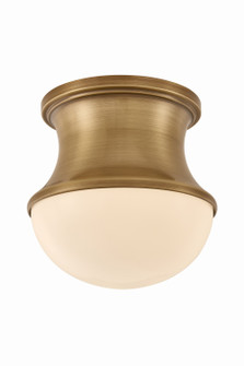Aldrich One Light Flush Mount in Patina Brass (70|7241-PBR)