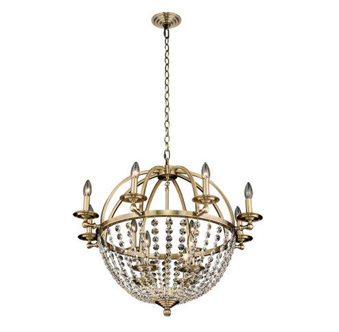 Pendolo 12 Light Chandelier in Brushed Champagne Gold (238|037771-038-FR001)
