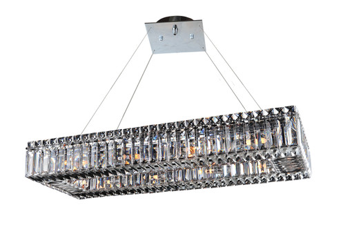 Baguette Ten Light Pendant in Chrome (238|11708-010-FR001)