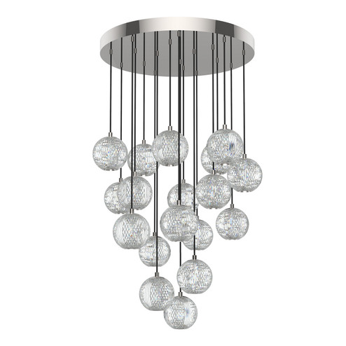 Marni LED Pendant in Polished Nickel (452|MP321218PN) Marni LED Pendant in Polished Nickel (452|MP321218PN)