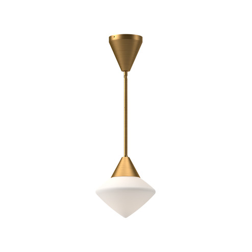 Nora One Light Pendant in Aged Gold/Opal Matte Glass (452|PD537508AGOP)