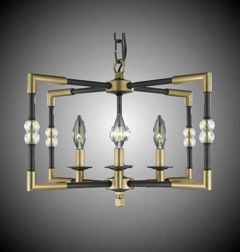 Magro Four Light Chandelier in Old Brass (183|CH3602-36G-ST)