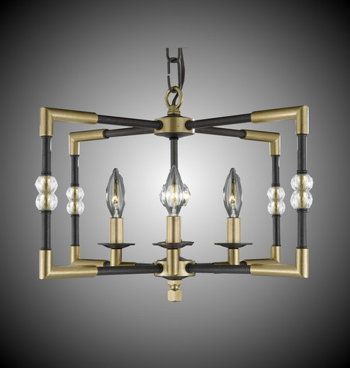 Magro Four Light Chandelier in Polished Nickel (183|CH3602-38G-ST)
