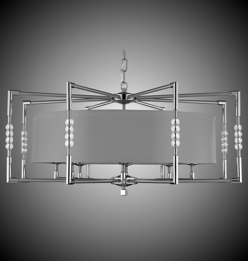 Magro Eight Light Chandelier in Polished Brass w/ Old Brass Accents (183|CH3705-32G-36G-ST-GL)