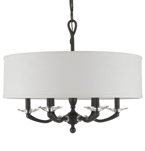 Kensington Six Light Chandelier in Polished Brass w/ Old Brass Accents (183|CH5425-32G-36G-ST-GL)