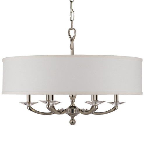 Kensington Six Light Chandelier in Old Bronze Satin w/Pewter Accents (183|CH5426-35S-37G-ST-HL)