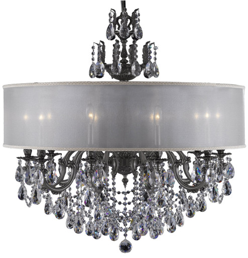 Llydia Ten Light Chandelier in Satin Nickel (183|CH6578-O-07G-ST-HL)