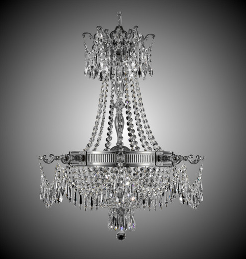 Valencia Six Light Chandelier in Satin Nickel (183|CH8121-P-07G)
