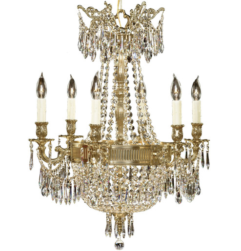 Valencia Nine Light Chandelier in Silver (183|CH8141-P-08G-PI)