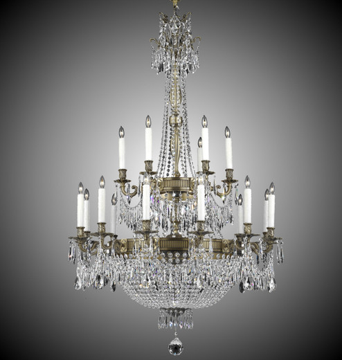 Valencia 33 Light Chandelier in Antique White Glossy (183|CH8162-P-04G-PI)