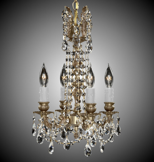 Biella Four Light Chandelier in Antique Black Glossy (183|CH9210-ATK-02G-ST)