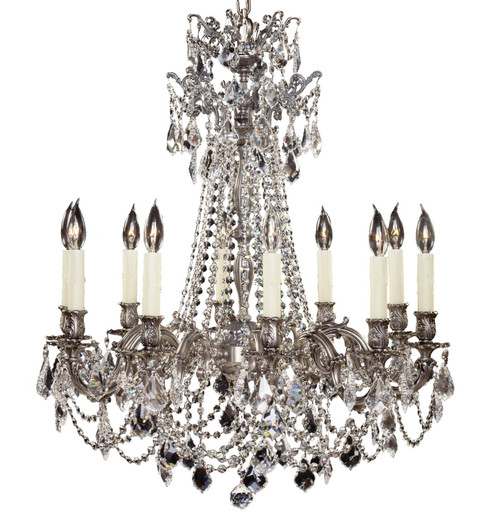 Biella Ten Light Chandelier in True Brass (183|CH9248-A-16G-PI)