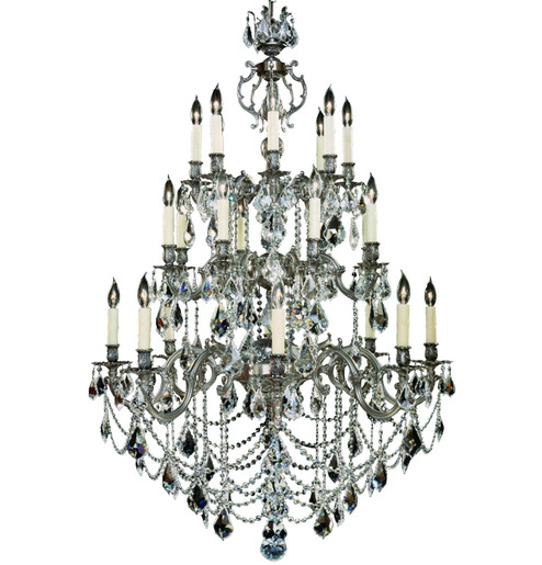 Rosetta 24 Light Chandelier in Antique Silver (183|CH9582-OLN-10G-PI)