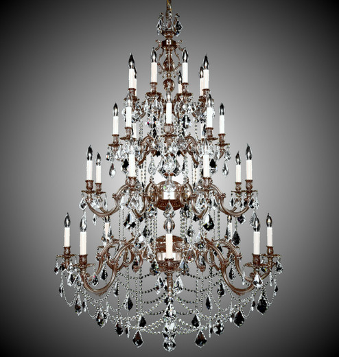 Rosetta 32 Light Chandelier in Satin Nickel (183|CH9583-O-07G-PI)