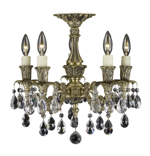 Finisterra Five Light Flush Mount in Satin Nickel (183|FM2015-OLN-07G-PI)