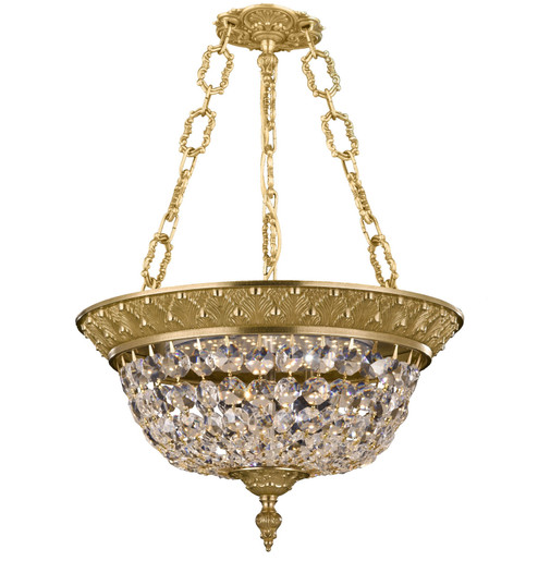 Corinthian Three Light Pendant in French Gold Glossy (183|PD8215-P-03G)