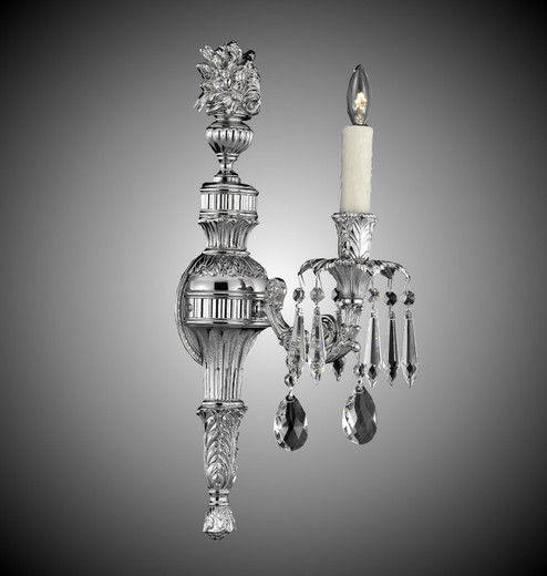 Finisterra One Light Wall Sconce in Silver (183|WS9061-ATK-08G-ST)