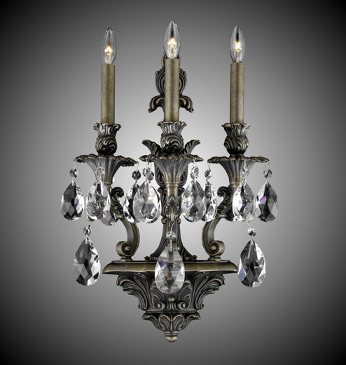 Blairsden Three Light Wall Sconce in Antique Black Glossy (183|WS9083-OLN-02G-PI)