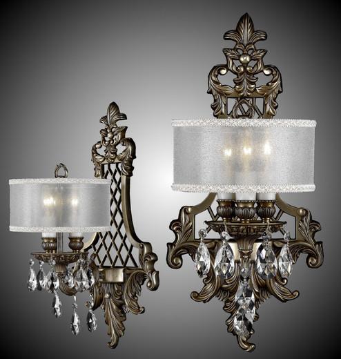 Wall Sconce Three Light Wall Sconce in Antique White Glossy (183|WS9450-OLN-04G-ST-GL)