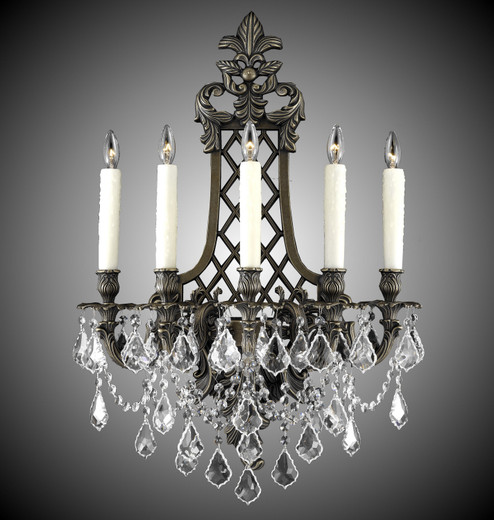 Wall Sconce Five Light Wall Sconce in Antique White Glossy (183|WS9459-A-04G-PI)