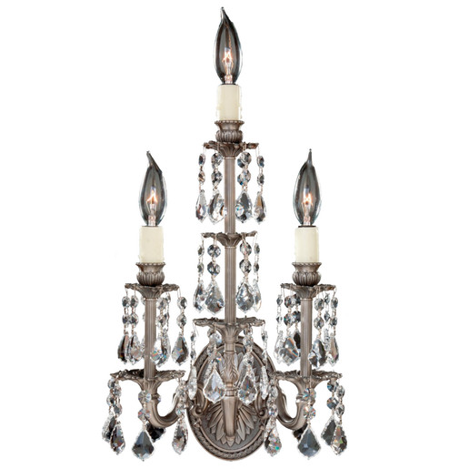 Wall Sconce Three Light Wall Sconce in Empire Bronze (183|WS9479-A-23S-PI)