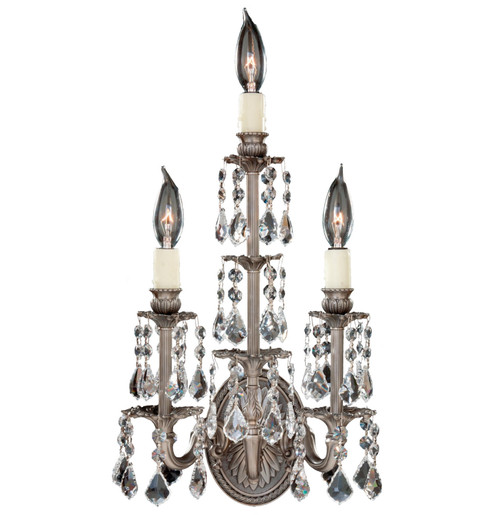Wall Sconce Three Light Wall Sconce in Silver (183|WS9479-OLN-08G-PI)