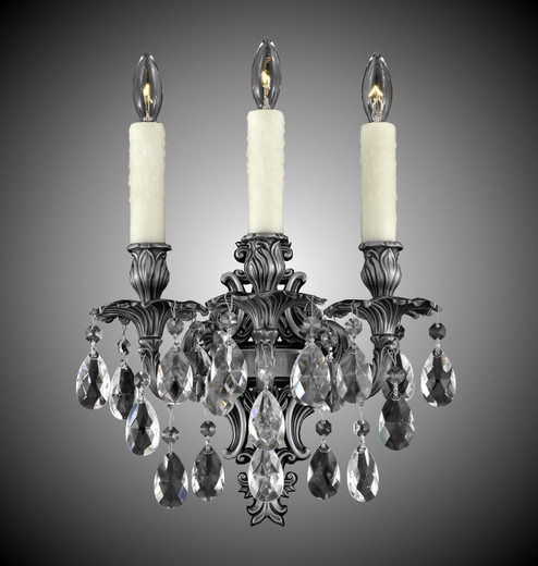 Wall Sconce Three Light Wall Sconce in Antique Black Glossy (183|WS9483-ATK-02G-PI)