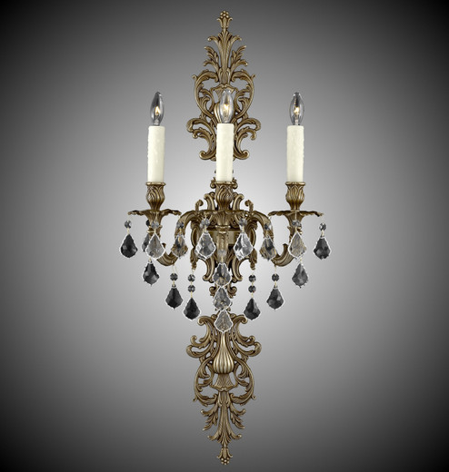 Wall Sconce Three Light Wall Sconce in Antique White Glossy (183|WS9489-A-04G-ST)