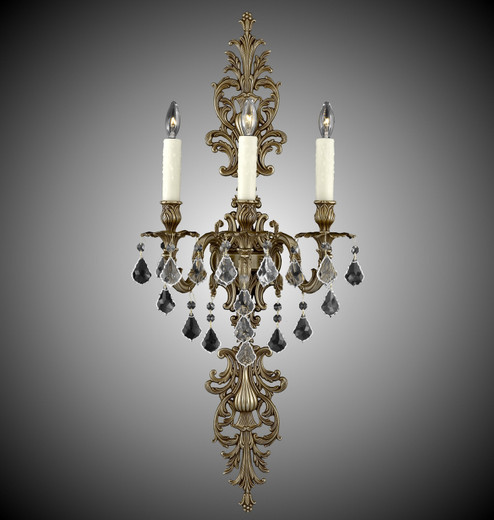 Wall Sconce Three Light Wall Sconce in Aged Bronze satin (183|WS9489-A-13S-ST)