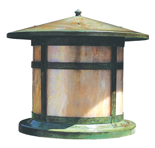 Berkeley One Light Column Mount in Antique Brass (37|BC-14CR-AB)
